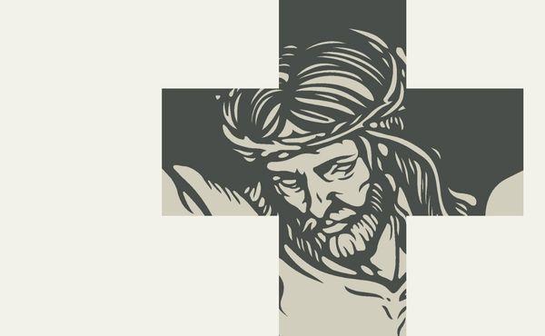 Portada de un libro con la cara de Jesús en la Cruz, que contiene 36 textos que sintetizan la doctrina y la fe católica