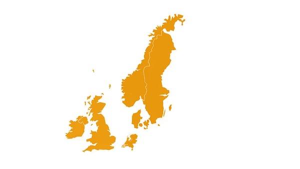 New Region of North West Europe