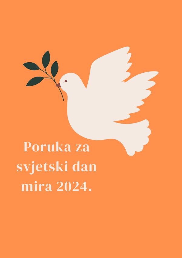 Inteligencia artificial y paz. Mensaje para la 57.º Jornada Mundial de la Paz, que se celebrará el 1 de enero de 2024.