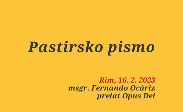 Pismo prelata Opus Dei o bratstvu
