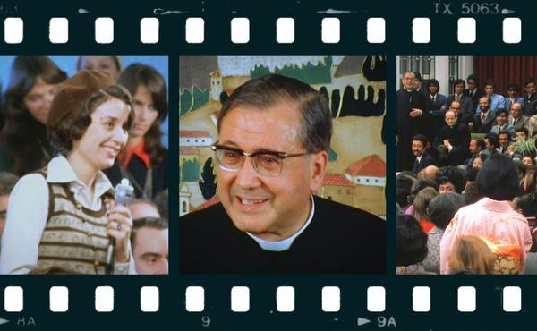 Cuatro encuentros del fundador del Opus dei en Barcelona, Buenos Aires, Lima y São Paulo en 1972 y 1974 durante sus viajes de catequesis por España y América.