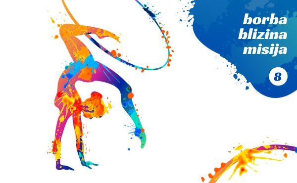 Una bailarina con las manos en el suelo, se esfuerza en una acrobacia.