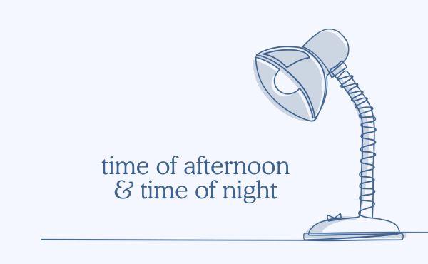 A lamp. Cover for "The Silence of a Contemplative Soul: The Time of Afternoon and Night"