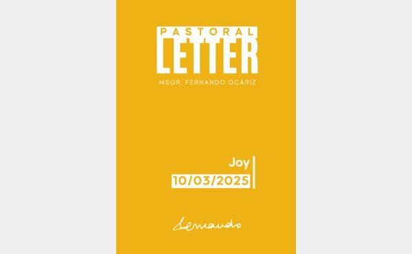 Pastoral letter from the Prelate of Opus Dei on joy