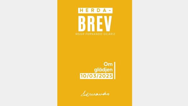 Omslag till Opus Dei-prelatens brev om glädje.
